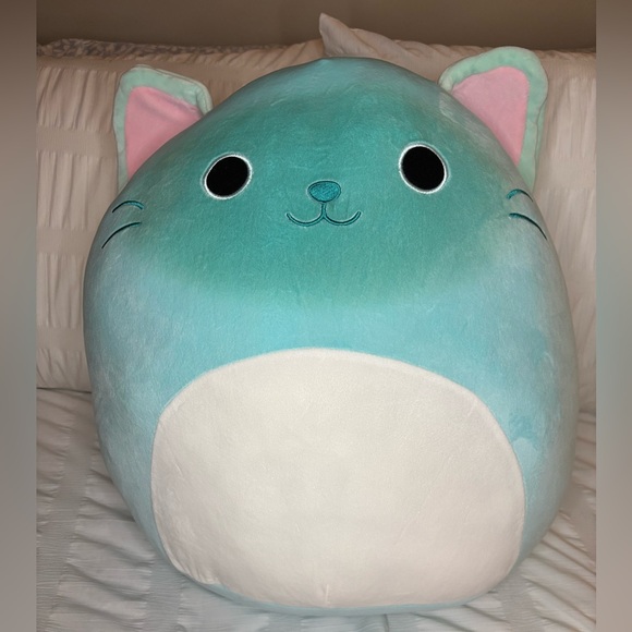 Squishmallow Sigrid Il Gatto 5 Pollici - Mini Peluche Morbido Colore Menta - Nuovo